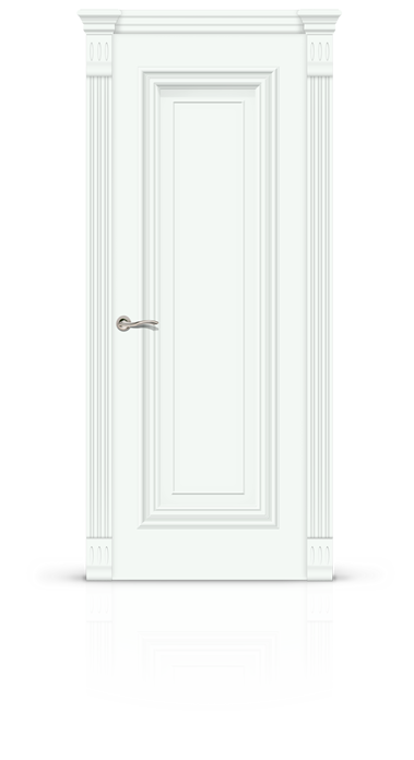 Дверь Мальта 2 глухая, эмаль белая - RAL 9003