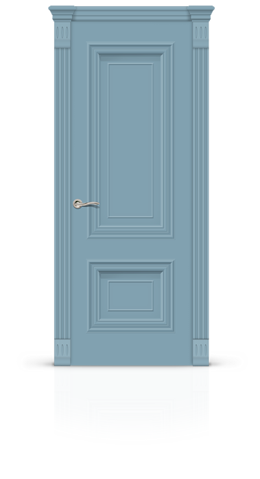 Дверь глухая Мальта, эмаль голубая ral-sg-3 