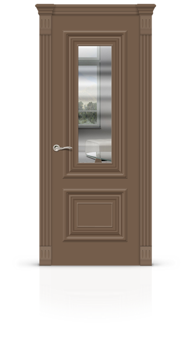 Дверь остекленная Мартель, эмаль NSC-5010 темно-коричневая 