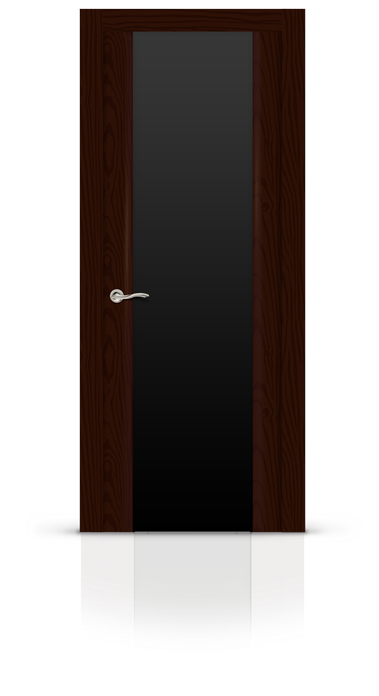 Дверь остекленная Циркон 3, шпон Венге 