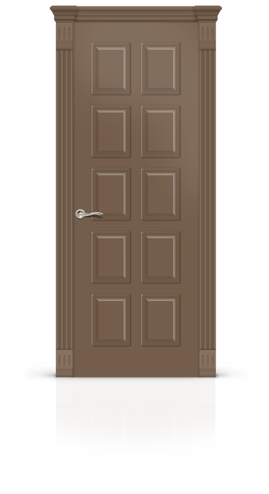 Дверь глухая Ориан, эмаль темно-коричневая NCS 5010